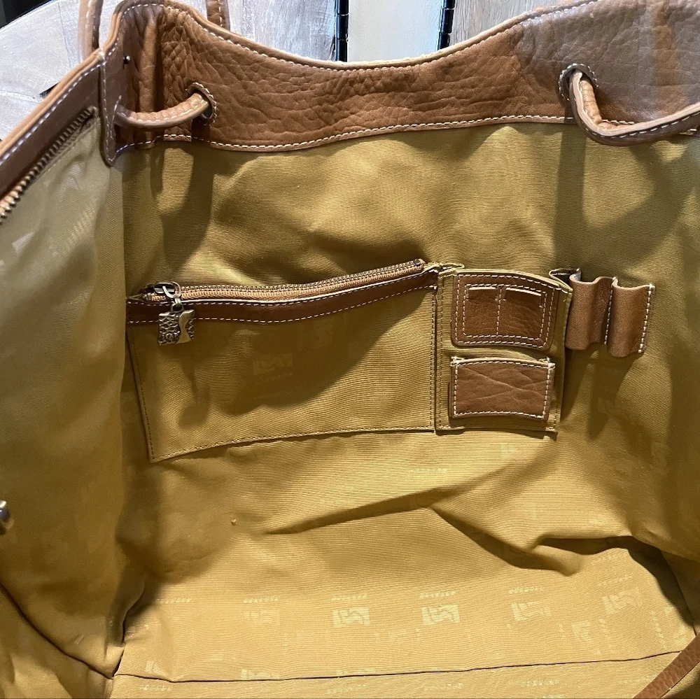 Rare SKAP Handbag with Camel Brown Leather & Tan Animal Print Fabric NWOT